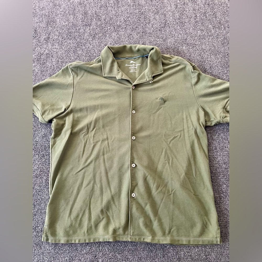 Tommy Bahama Olive Button Down Shirt